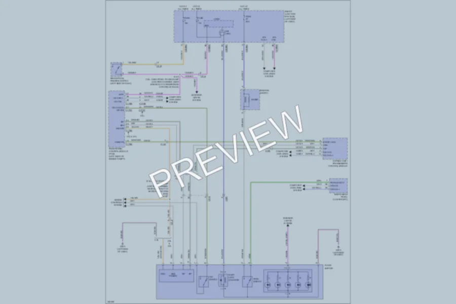 2011 Ford Fusion Shift Interlock wiring diagram preview