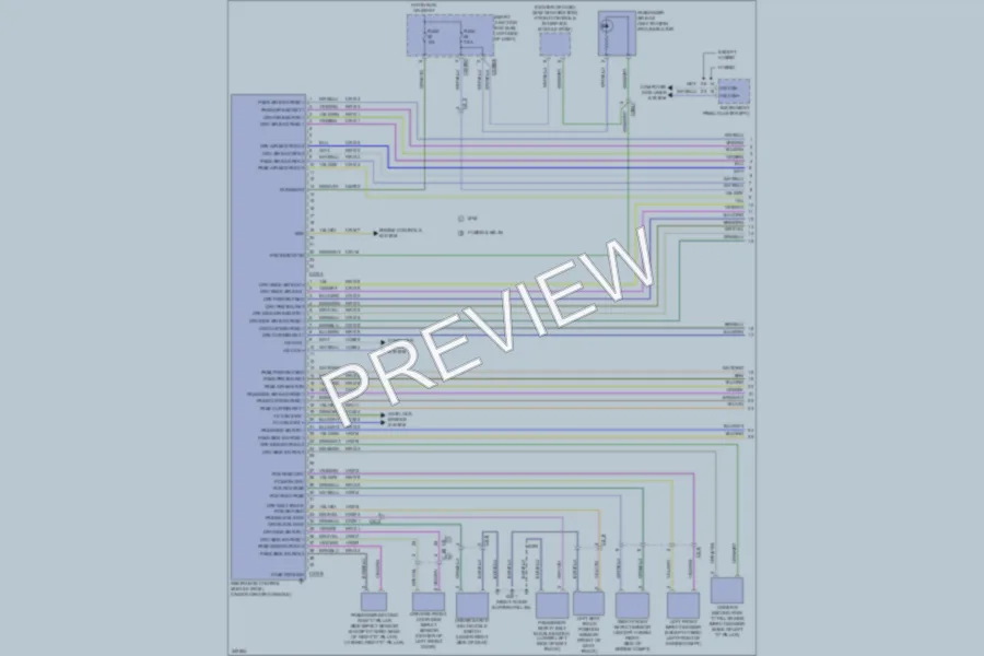 2011 Ford Fusion Supplemental Restraints wiring diagram preview