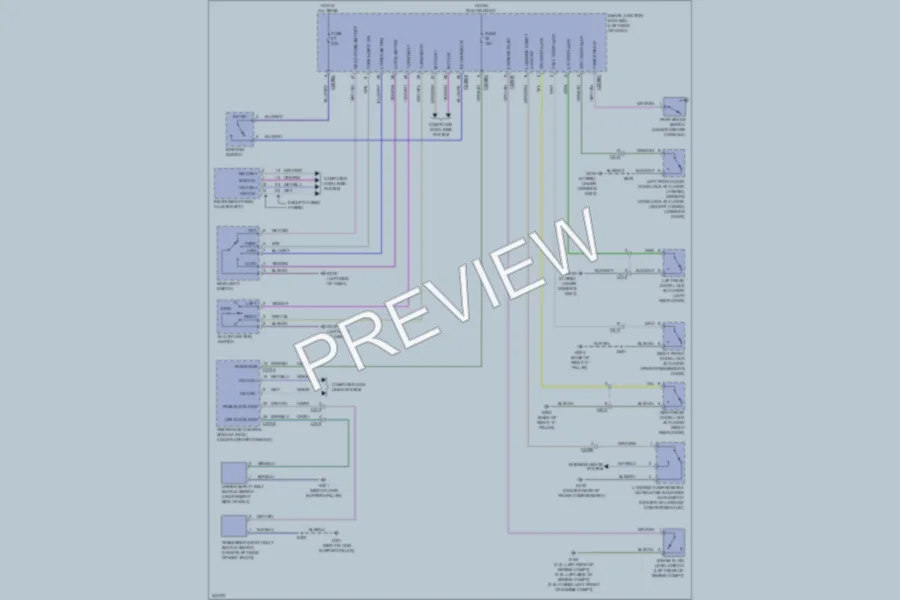 2011 Ford Fusion Warning Systems wiring diagram preview
