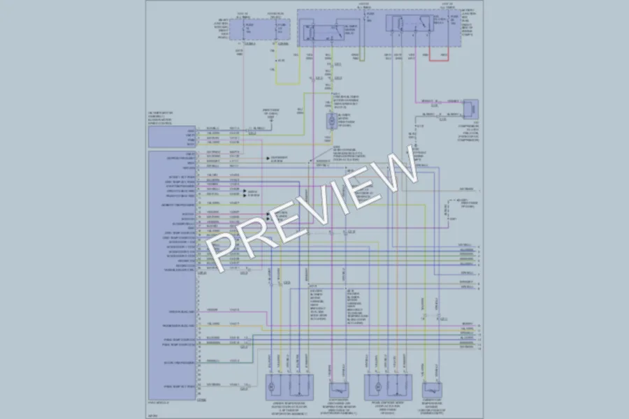 2011 Ford Mustang Air Conditioning wiring diagram preview