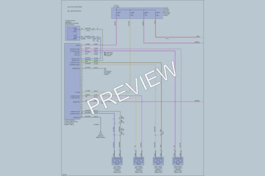 2011 Ford Mustang Anti Lock Brakes wiring diagram preview