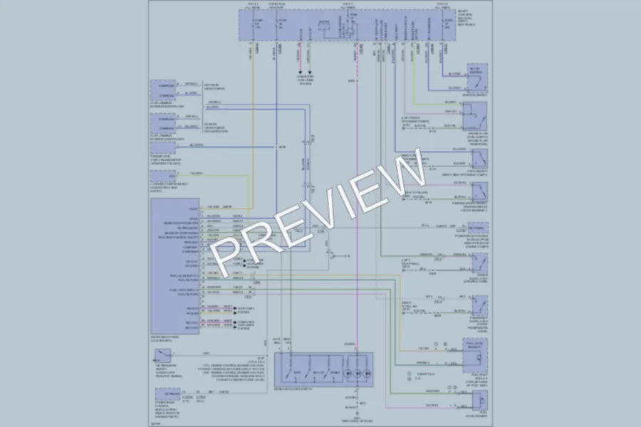 2011 Ford Mustang Instrument Cluster wiring diagram preview