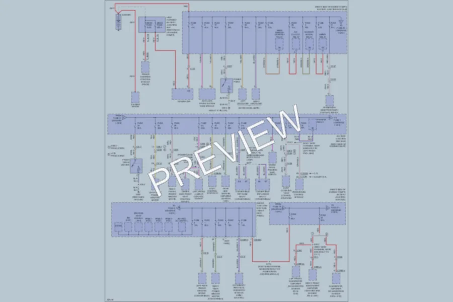 2011 Ford Mustang Power Distribution wiring diagram preview