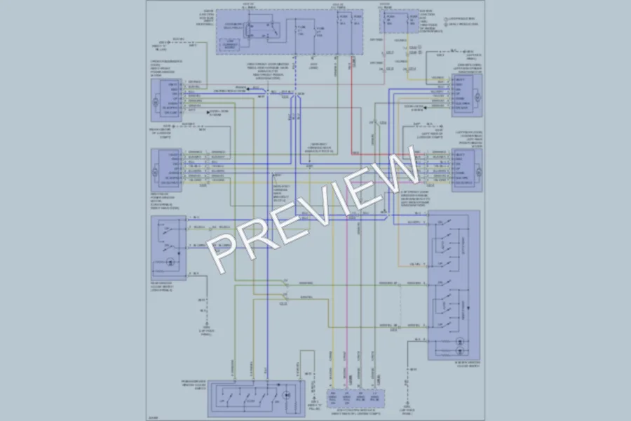 2011 Ford Mustang Power Windows wiring diagram preview