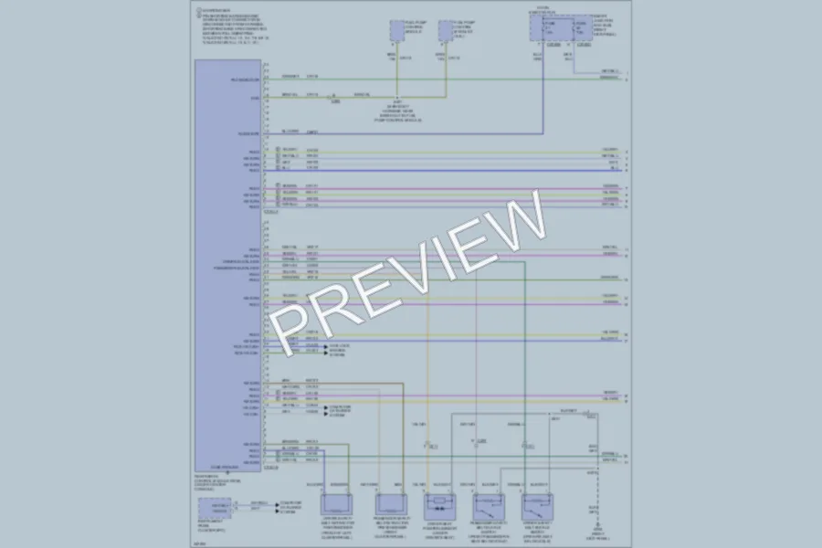 2011 Ford Mustang Supplemental Restraints wiring diagram preview