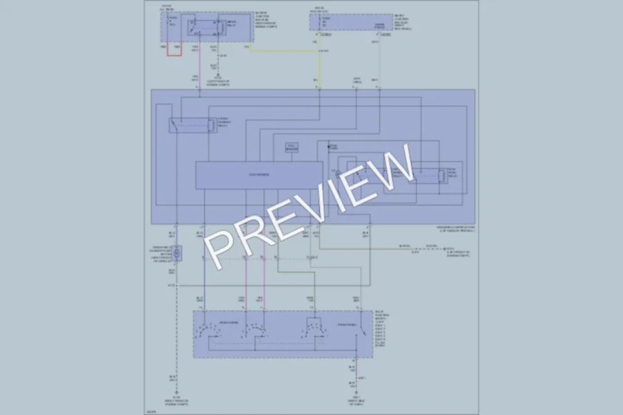 2011 Ford Mustang Wiper Washer wiring diagram preview