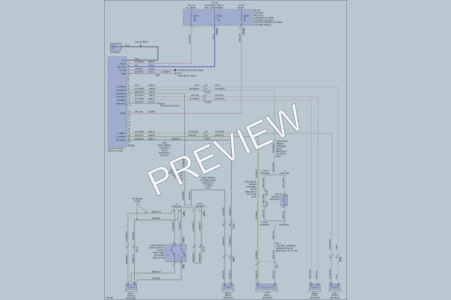 2011 Ford E350 Super Duty Radio wiring diagram preview