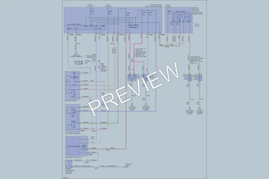 2011 Ford Ranger Headlights wiring diagram preview
