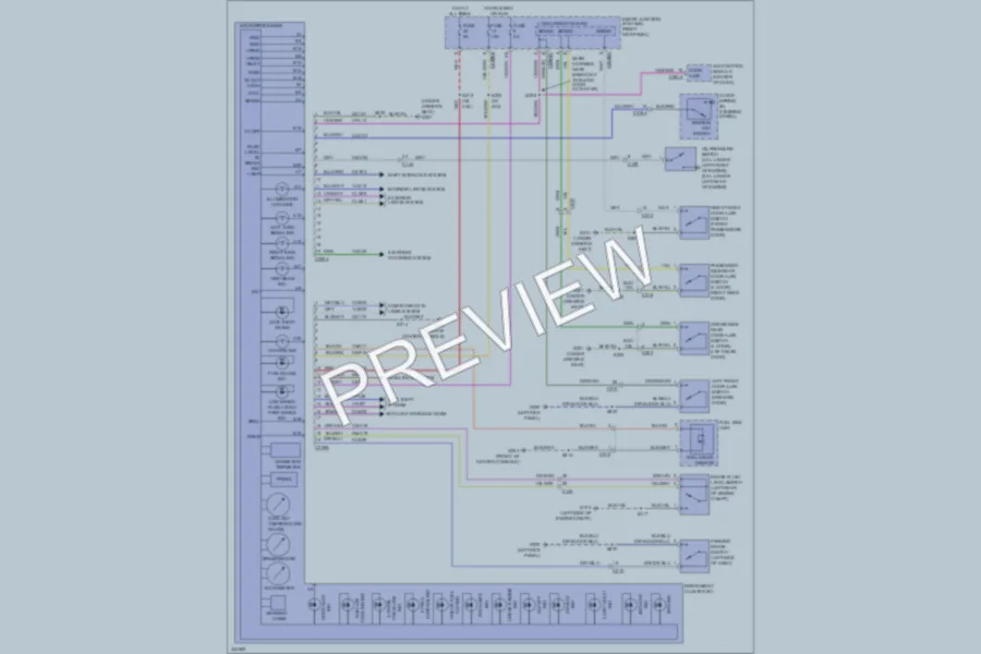 2011 Ford Ranger Instrument Cluster wiring diagram preview