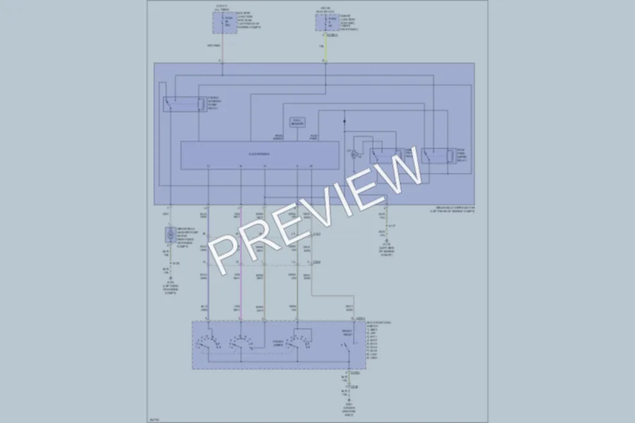 2011 Ford Ranger Wiper Washer wiring diagram preview