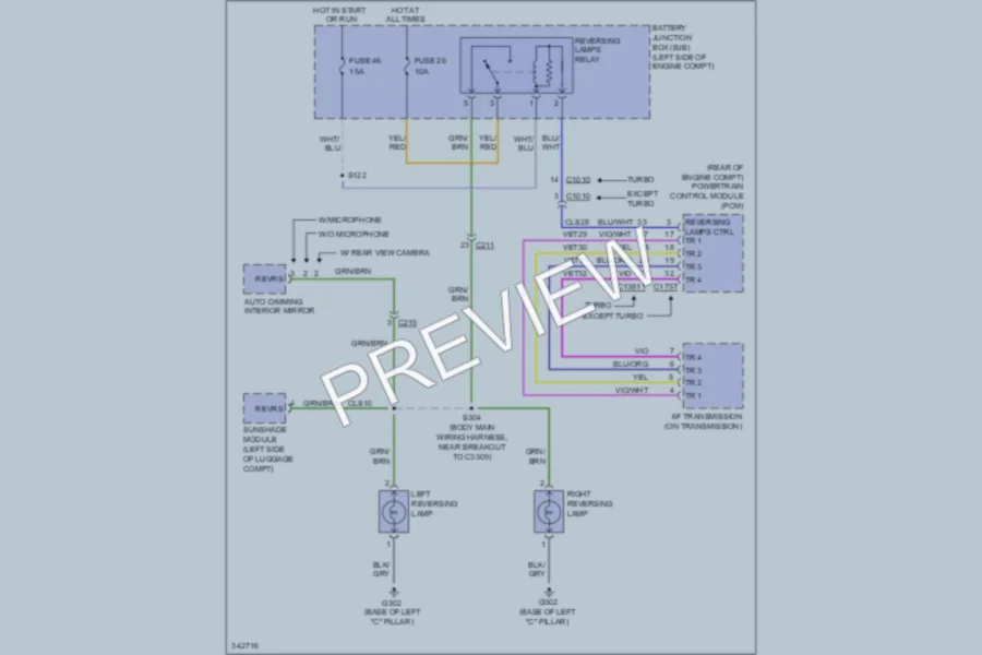 2011 Ford Taurus Exterior Lights wiring diagram preview
