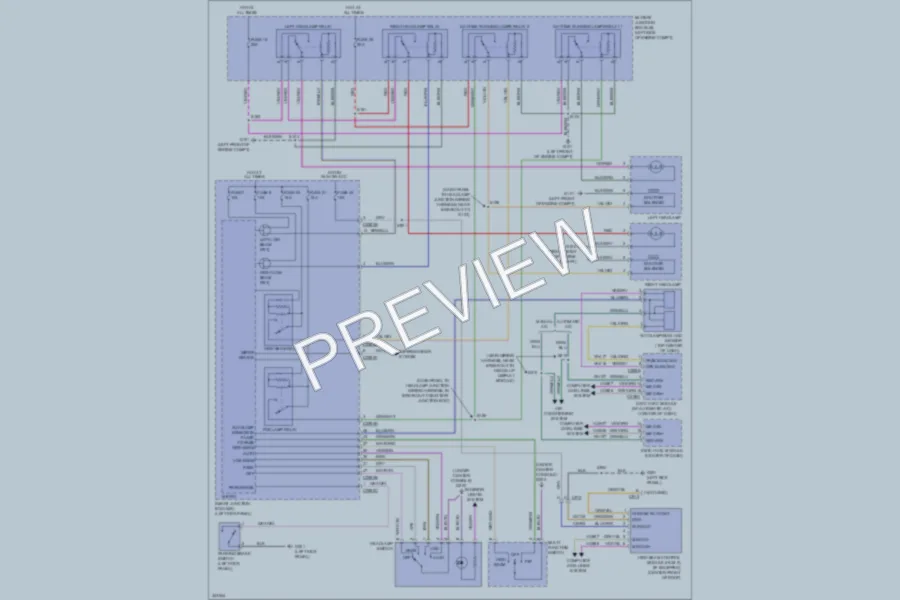 2011 Ford Taurus Headlights wiring diagram preview