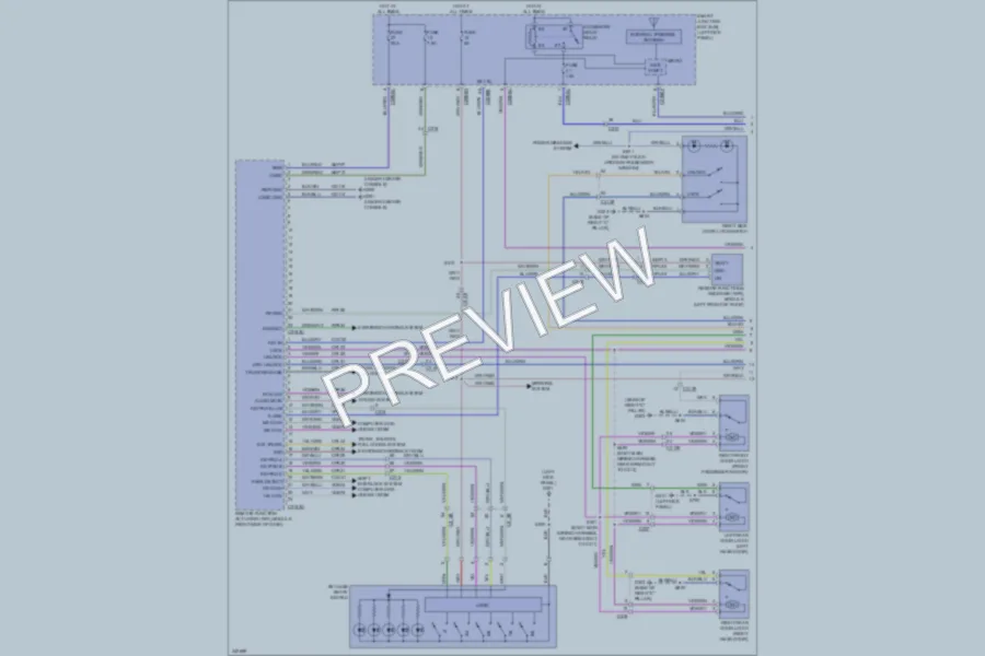 2011 Ford Taurus Power Door Locks wiring diagram preview
