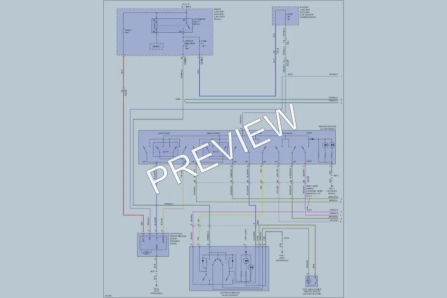 2011 Ford Taurus Power Windows wiring diagram preview