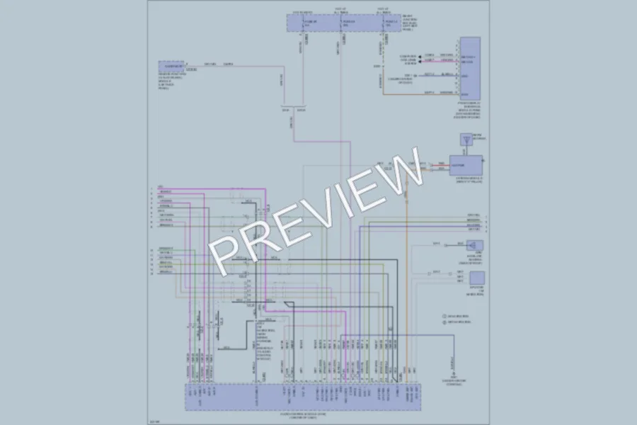 2011 Ford Taurus Radio wiring diagram preview