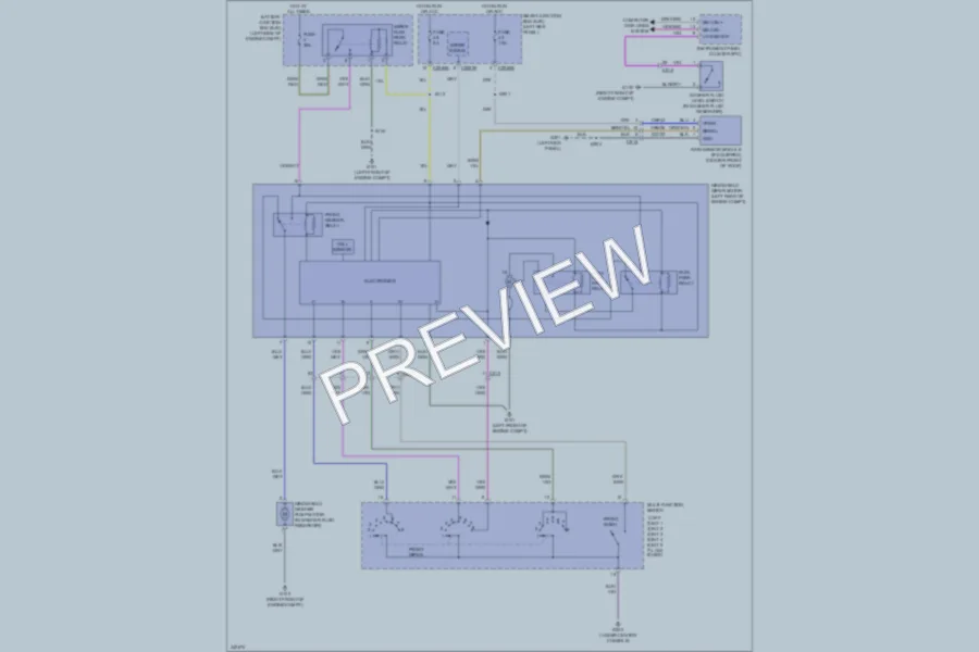 2011 Ford Taurus Wiper Washer wiring diagram preview