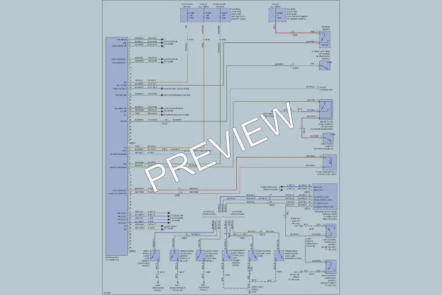 2011 Ford TransitConnect Instrument Cluster wiring diagram preview