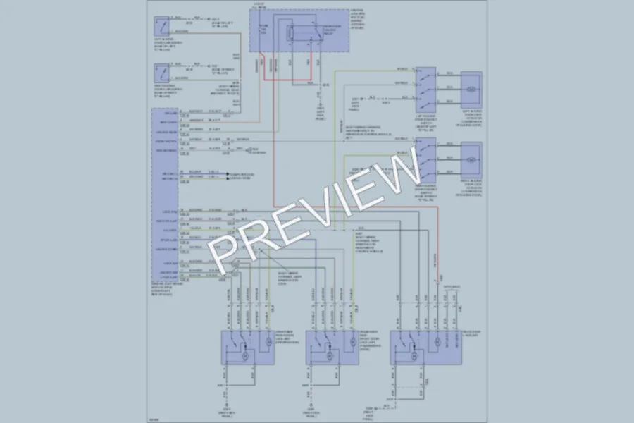 2011 Ford TransitConnect Power Door Locks wiring diagram preview