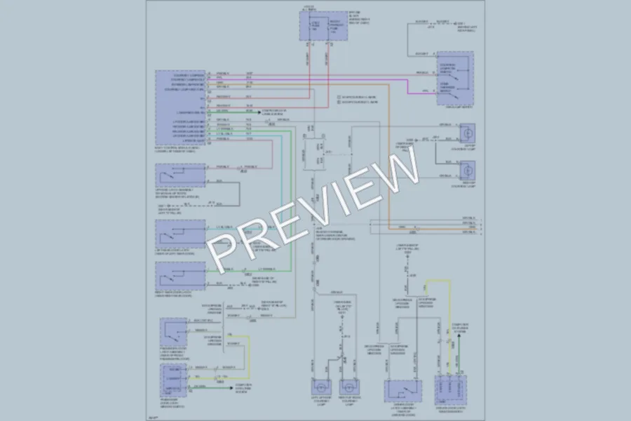 2011 GMC Acadia Interior Lights wiring diagram preview