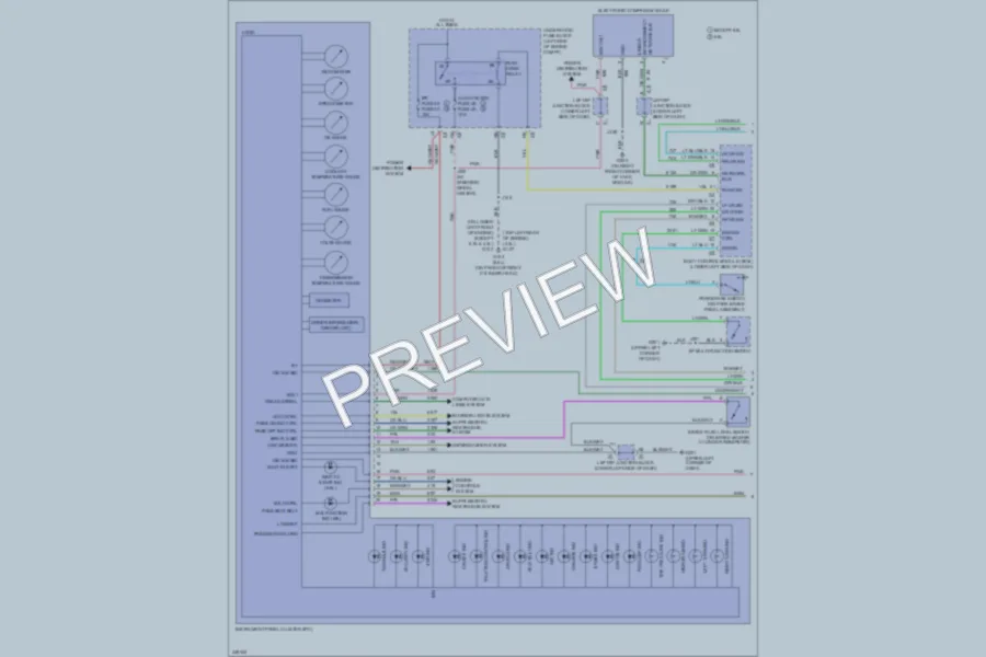 2011 GMC 1500 Instrument Cluster wiring diagram preview
