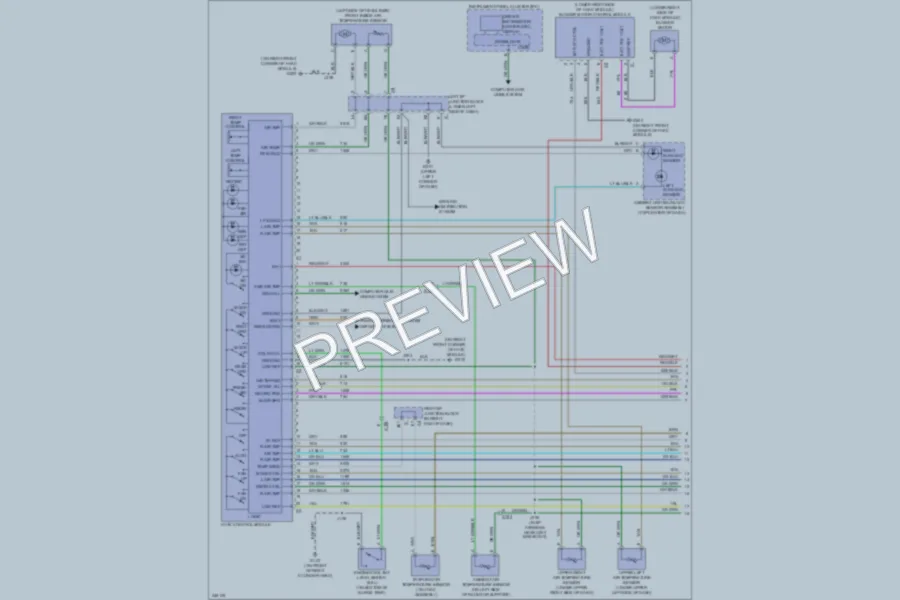 2011 GMC 3500 Hd Air Conditioning wiring diagram preview