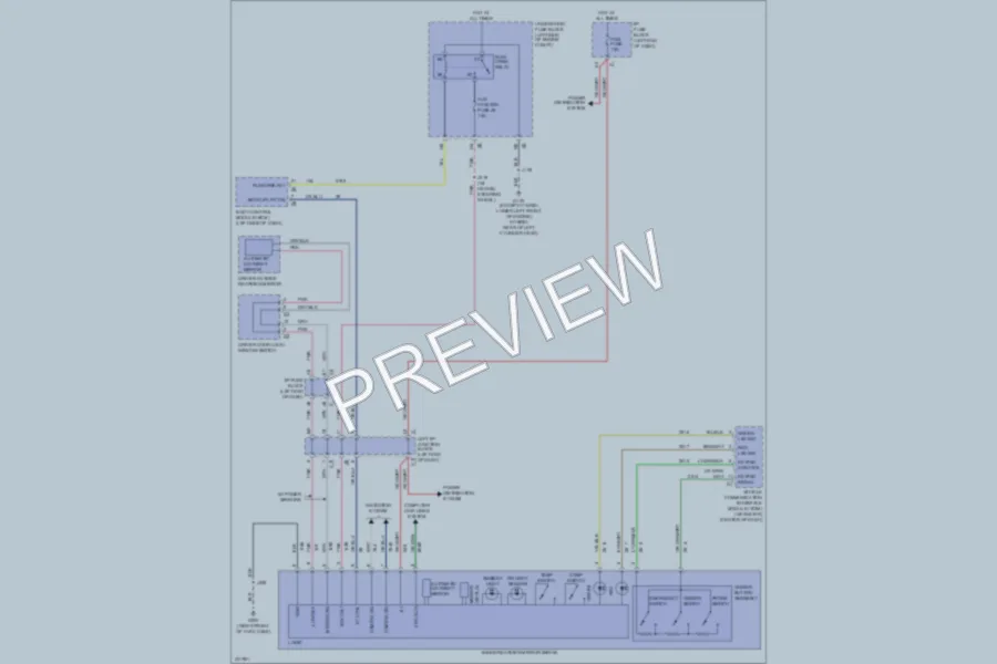 2011 GMC K2500YukonXL Power Mirrors wiring diagram preview