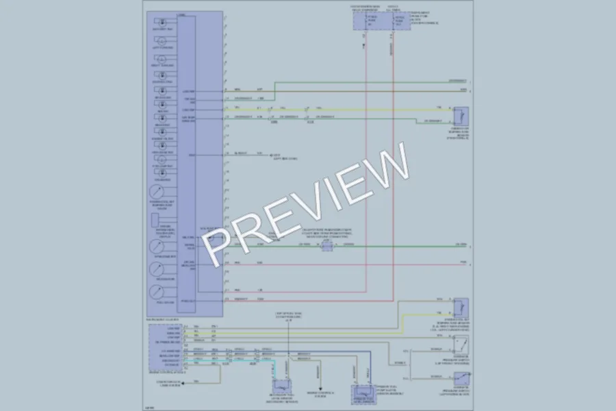 2011 GMC Terrain Instrument Cluster wiring diagram preview