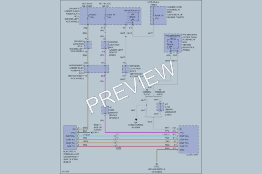 2011 Honda Accord Navigation wiring diagram preview