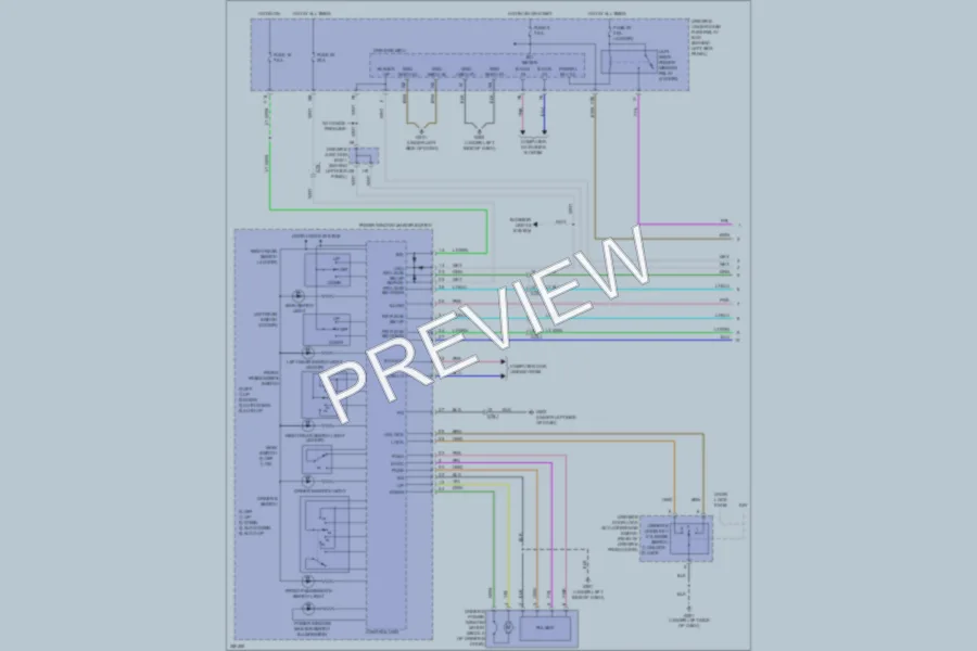 2011 Honda Accord Power Windows wiring diagram preview