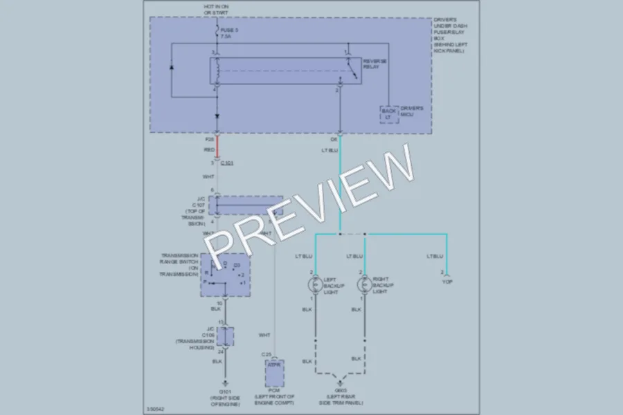 2011 Honda AccordCrosstour Exterior Lights wiring diagram preview