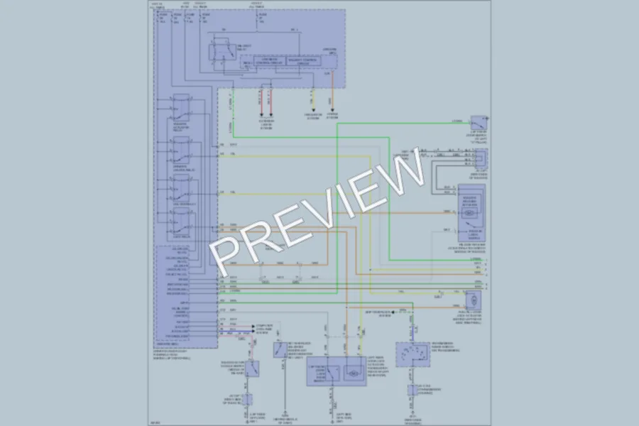 2011 Honda AccordCrosstour Power Door Locks wiring diagram preview