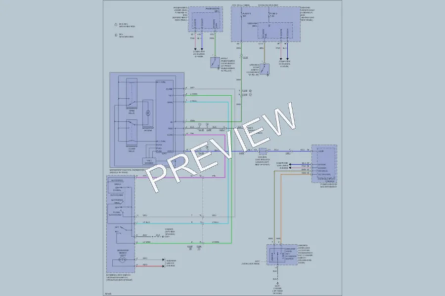 2011 Honda AccordCrosstour Power Top Sunroof wiring diagram preview