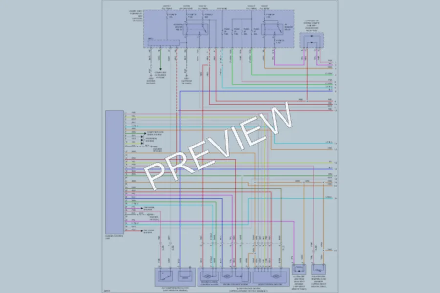 2011 Honda CRZ Air Conditioning wiring diagram preview