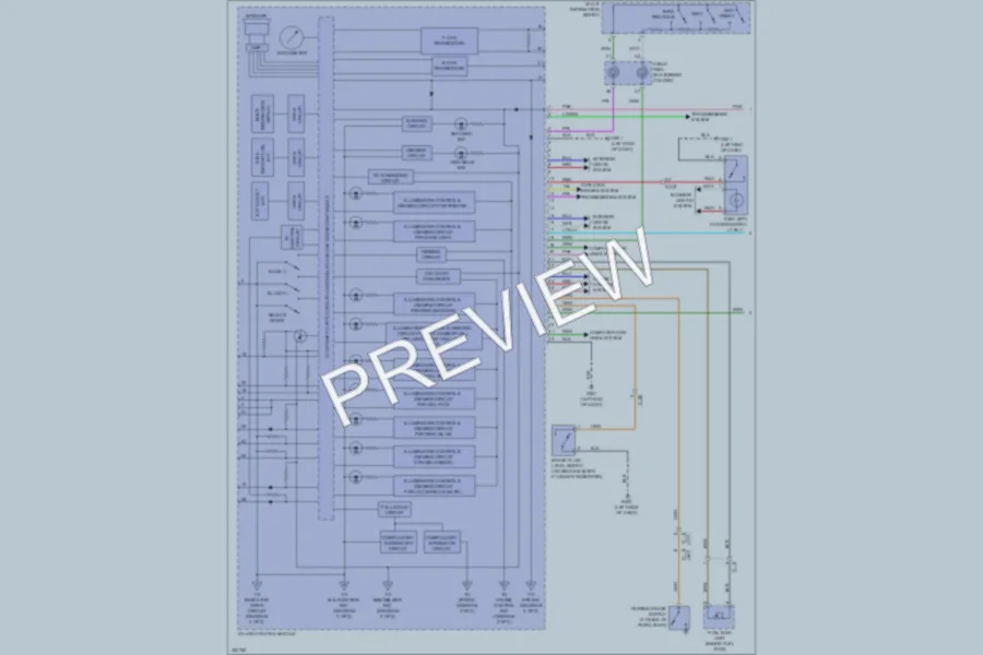 2011 Honda CRZ Instrument Cluster wiring diagram preview
