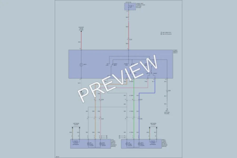 2011 Honda CRZ Power Mirrors wiring diagram preview