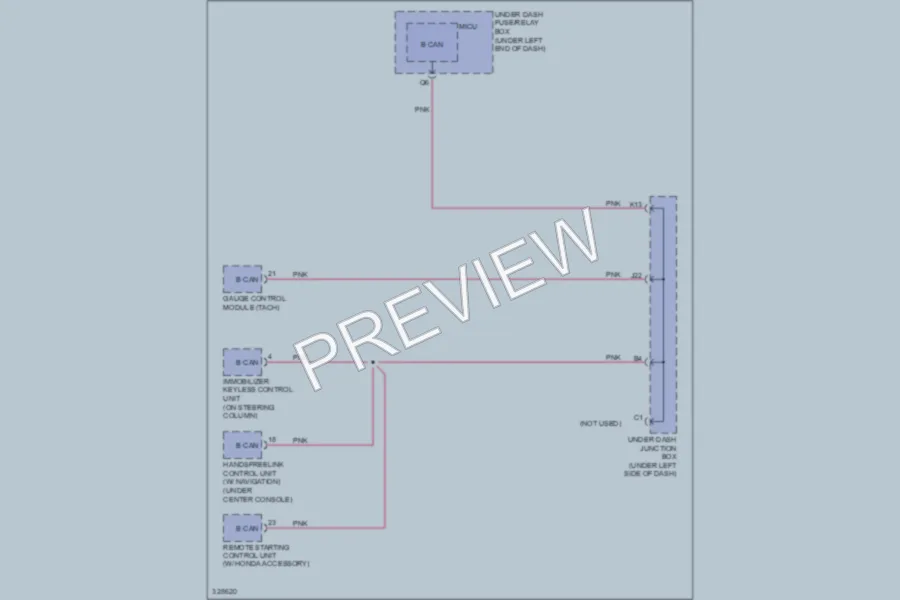 2011 Honda Civic Computer Data Lines wiring diagram preview