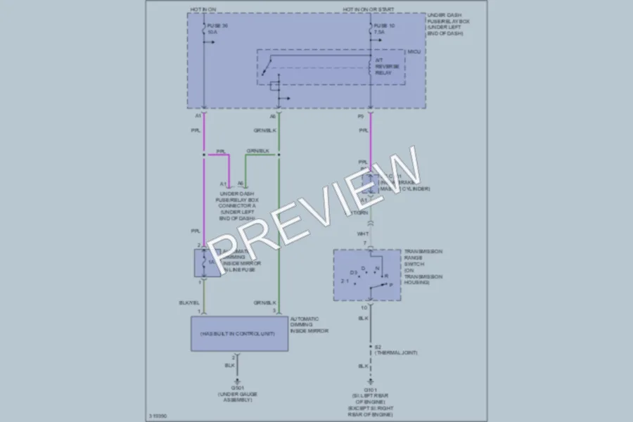 2011 Honda Civic Power Mirrors wiring diagram preview