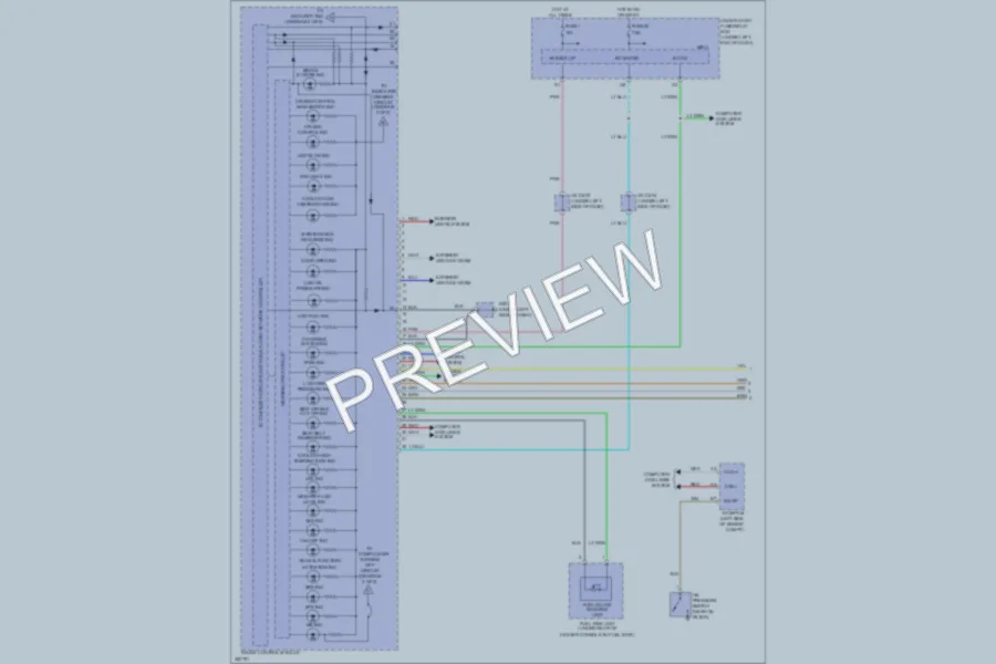 2011 Honda Fit Instrument Cluster wiring diagram preview