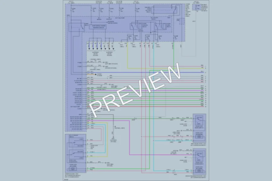 2011 Honda Insight Power Door Locks wiring diagram preview