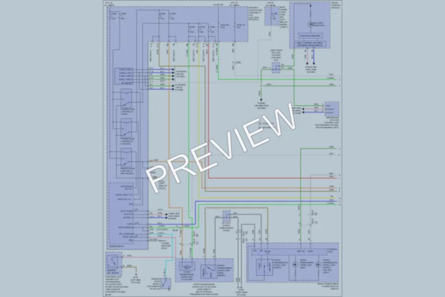 2011 Honda Odyssey Power Door Locks wiring diagram preview