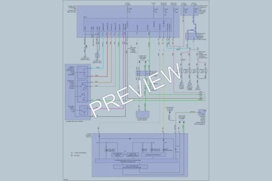 2011 Honda Pilot Headlights wiring diagram preview
