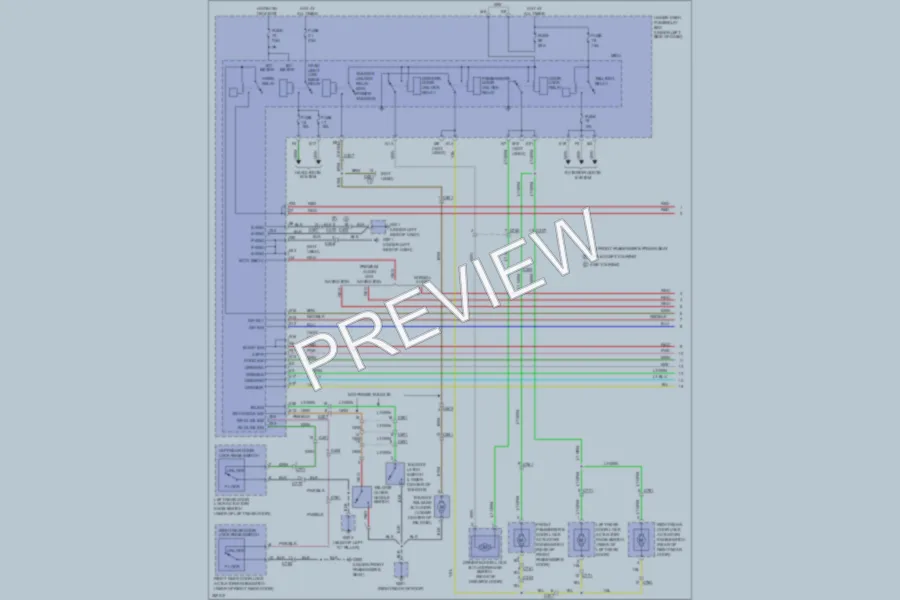 2011 Honda Pilot Power Door Locks wiring diagram preview