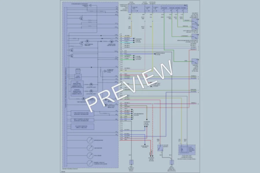 2011 Honda Ridgeline Instrument Cluster wiring diagram preview