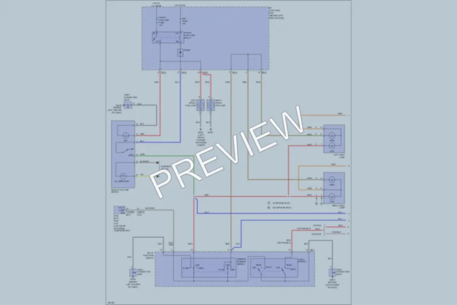 2011 Hyundai Accent Headlights wiring diagram preview