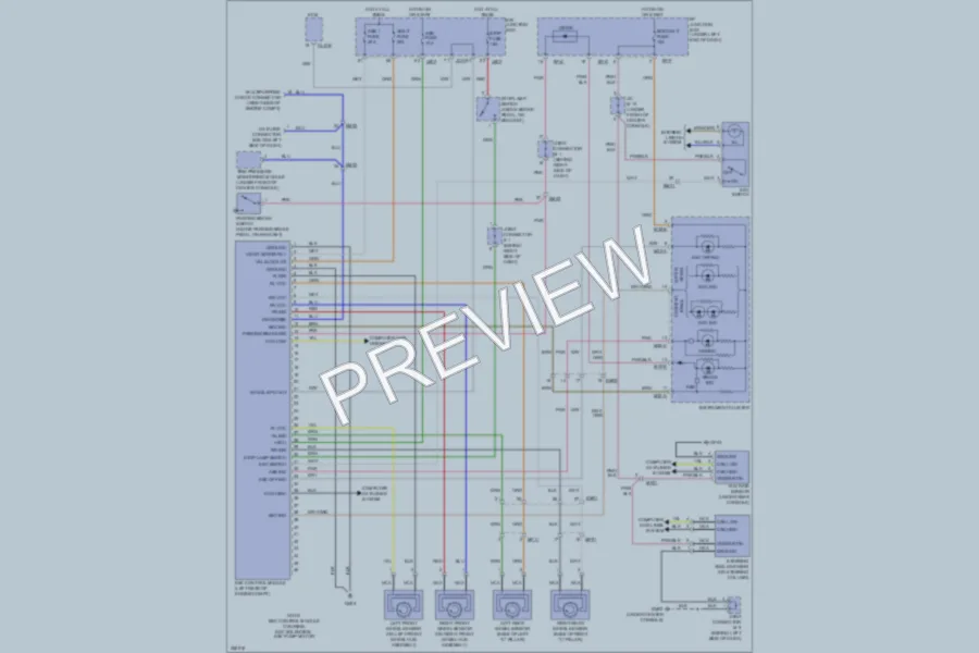 2011 Hyundai Azera Anti Lock Brakes wiring diagram preview