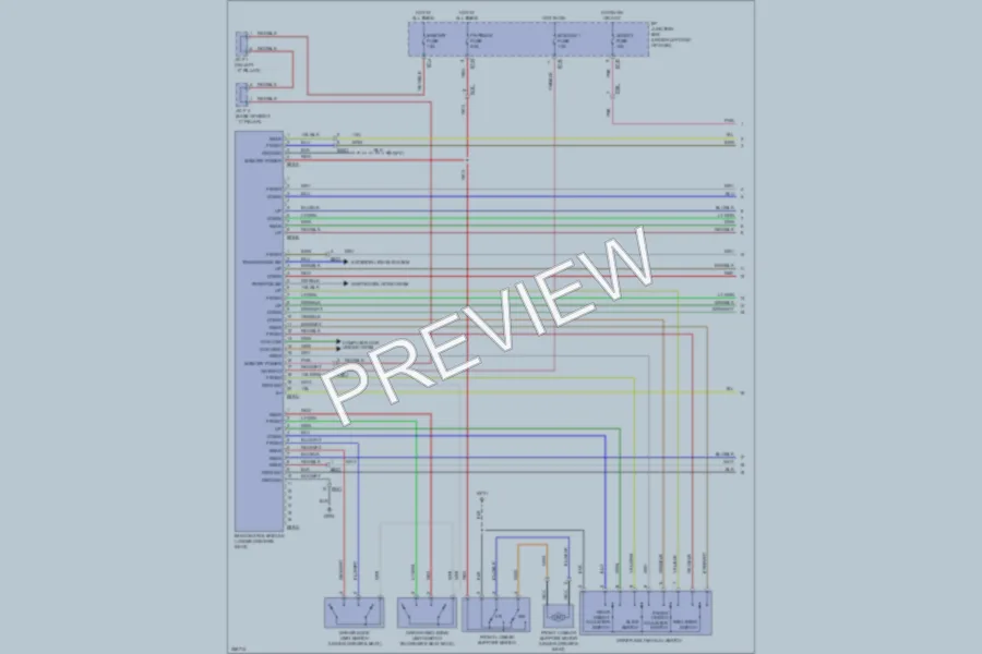 2011 Hyundai Azera Memory Systems wiring diagram preview