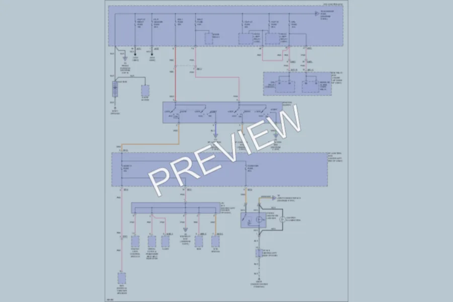 2011 Hyundai Azera Power Distribution wiring diagram preview