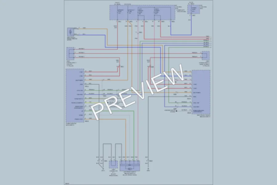 2011 Hyundai Azera Power Windows wiring diagram preview