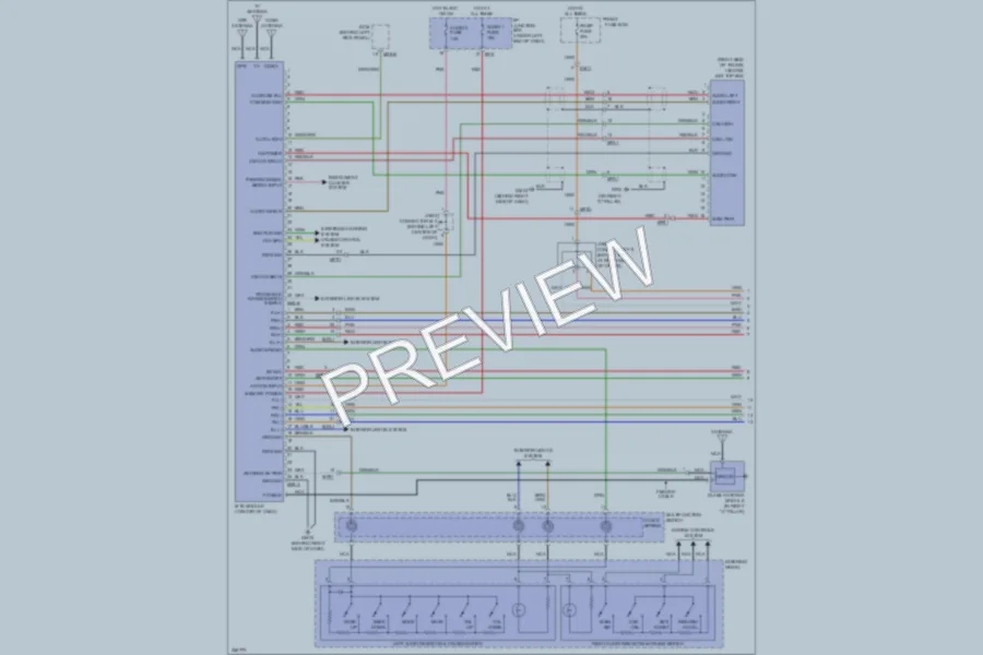 2011 Hyundai Azera Radio wiring diagram preview