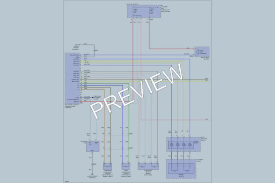 2011 Hyundai Azera Supplemental Restraints wiring diagram preview